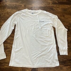 Roxy graphic palm tree White Long Sleeve Top